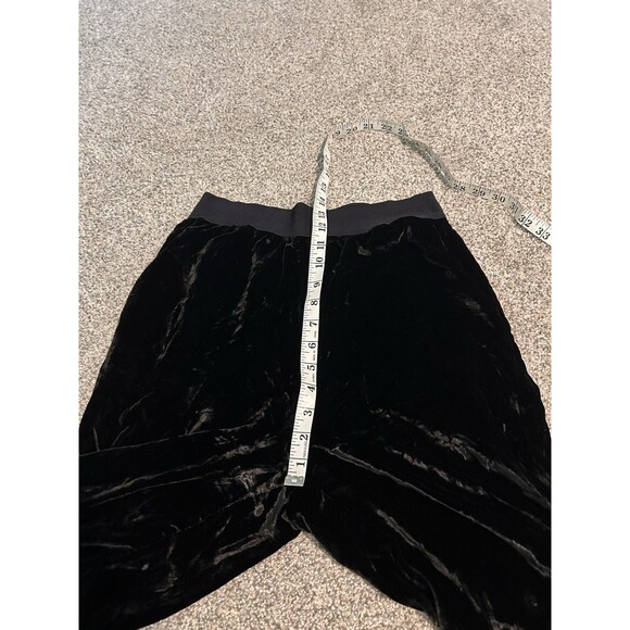 Cinq A Sept Womens Velvet Black Pants Sz Small Joggers Trousers Rayon Silk - Picture 7 of 8